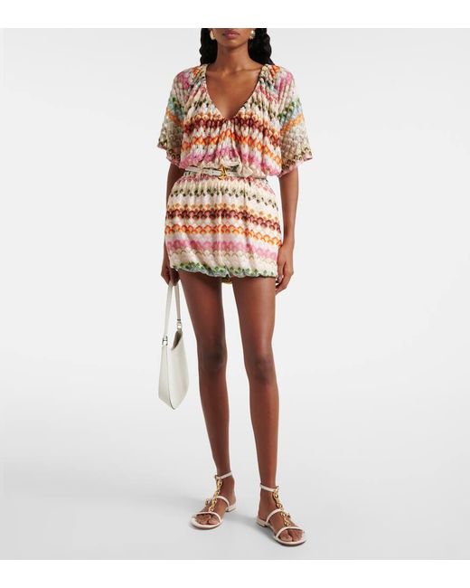 Missoni Multicolor Crochet Miniskirt