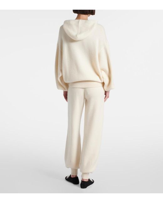 Loro Piana White Mersey Cashmere Hoodie