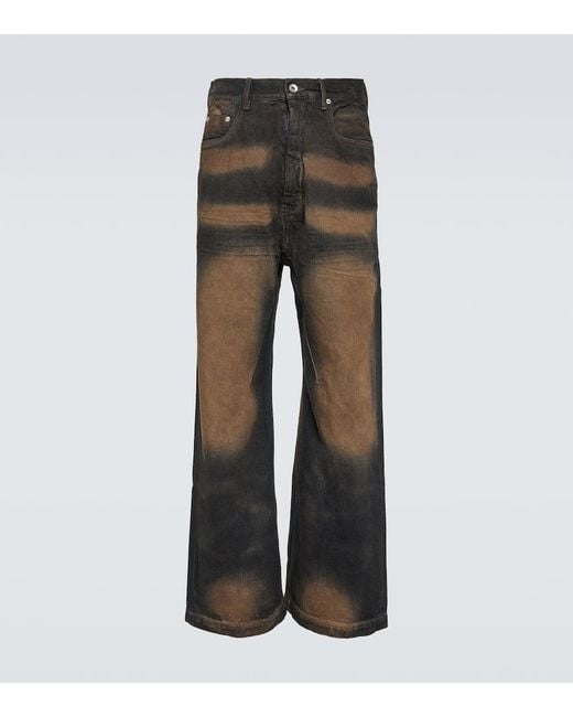 Rick Owens Gray Geth Wide-Leg Jeans for men