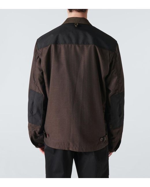 X Carhartt chaqueta bluson a rayas Junya Watanabe de hombre de color Black