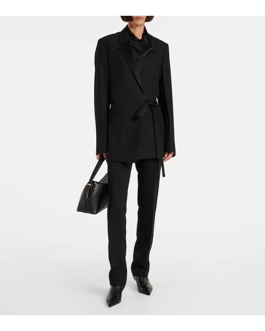 Totême  Black Sharp 40 Leather Ankle Boots