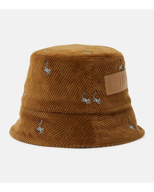 X Suna Fujita - Cappello da pescatore di Loewe in Brown