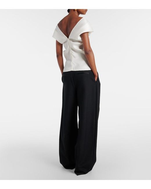 Khaite Natural Ami Silk Top