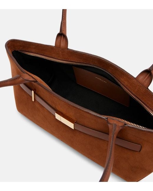 DeMellier London Brown New York Suede Shoulder Bag
