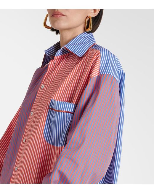 Etro Pink Striped Cotton Shirt