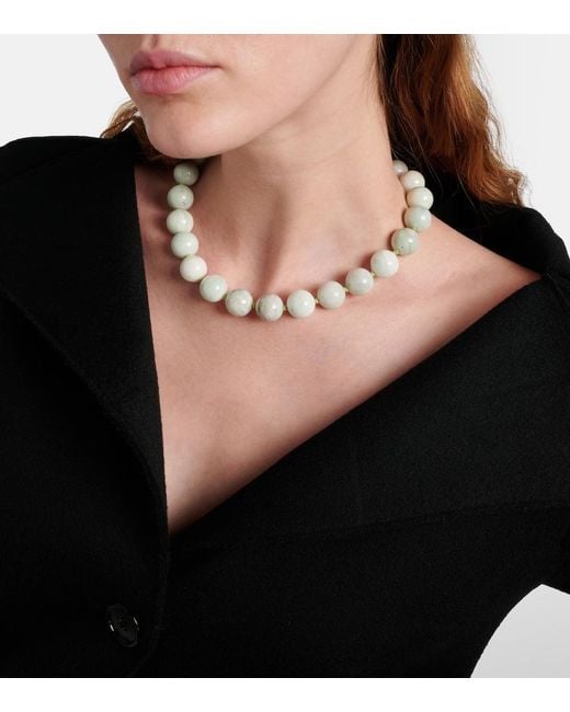 Jennifer Behr Red Louisa 18Kt-Plated Embellished Necklace