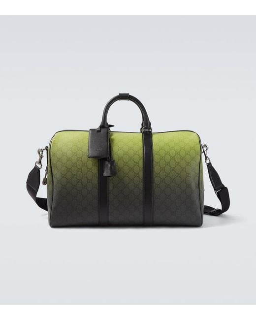 Gucci Green Gg Canvas Duffel Bag for men