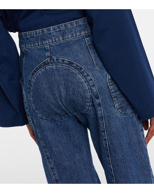 Jean Paul Gaultier Blue Patchwork Jeans