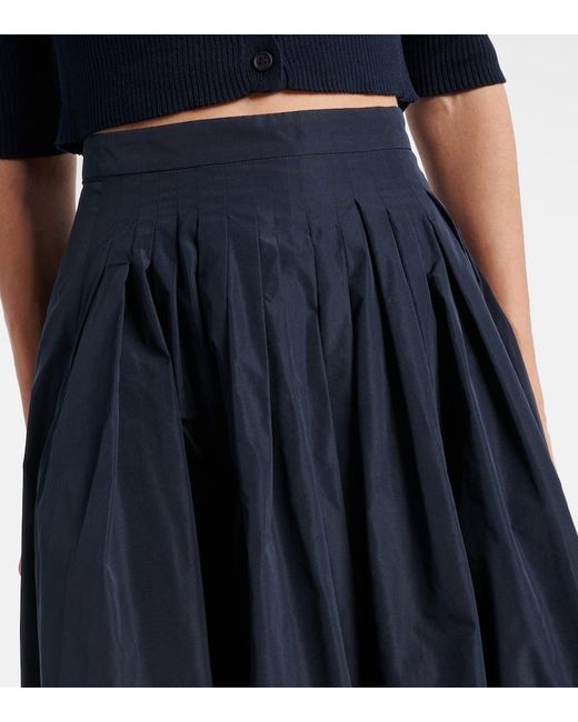 Max Mara Blue Midirock Jokey Aus Taft