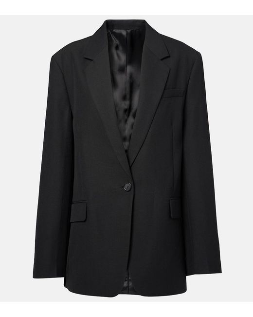 Totême Black Single-Breasted Blazer