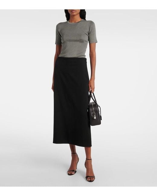 The Row Black India 10.00 Leather Tote Bag