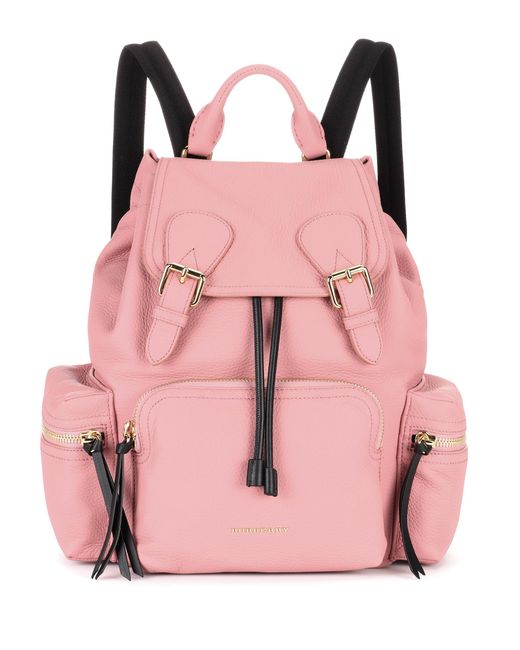 Burberry Pink The Large Leather Backpack
