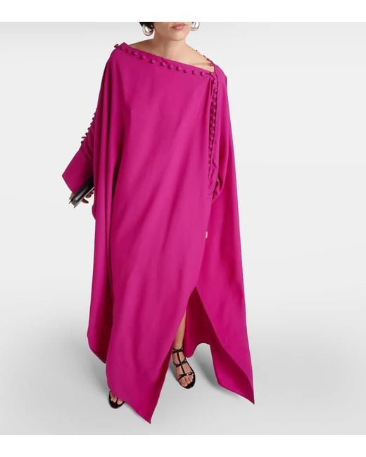 Caftan Mila de crepe ‎Taller Marmo de color Pink