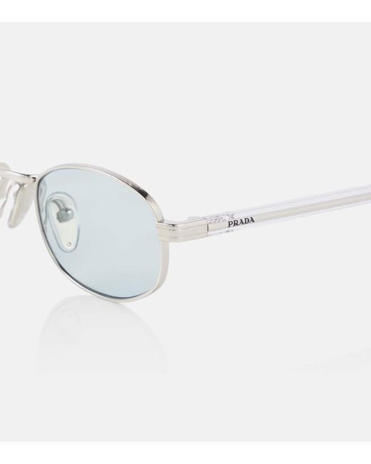 Prada Blue Oval Sunglasses