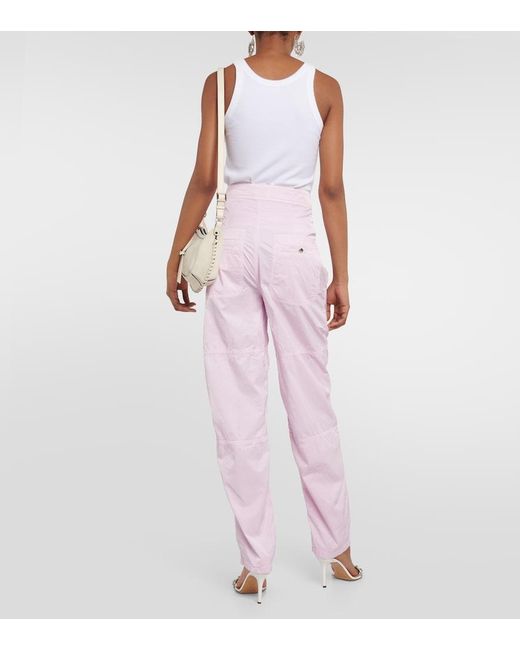 Isabel Marant Pink Low-Rise Straight Pants