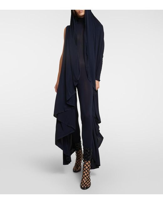 Alaïa Blue Jersey Jumpsuit