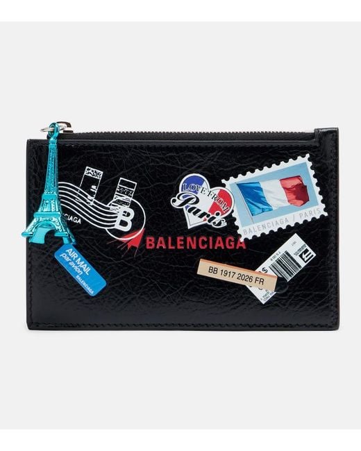 Balenciaga Blue Leather Wallet