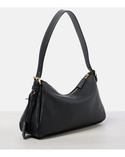 Prada Black Aimee Medium Leather Shoulder Bag