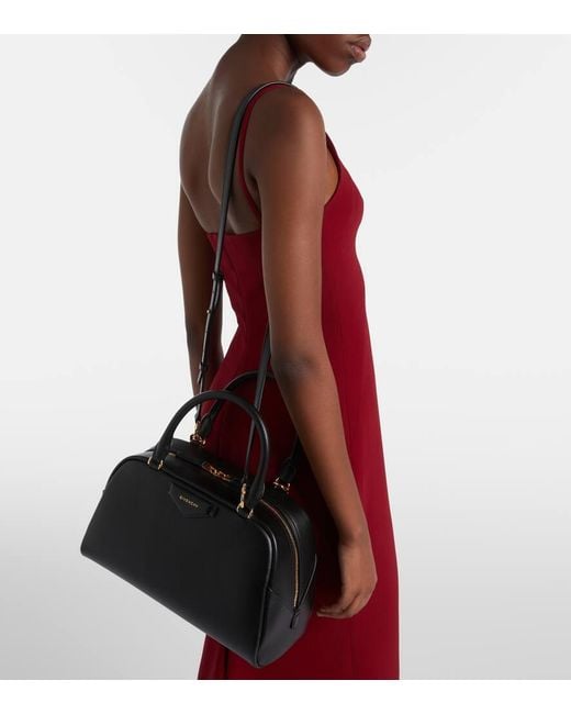 Givenchy Black Antigona East-West Medium Leather Tote Bag