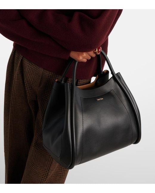 Sac Marin Small En Cuir Max Mara en coloris Black