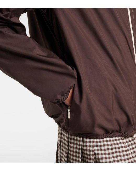 Moncler Brown Fegeos Hooded Windbreaker