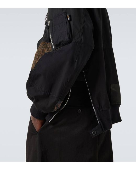 Comme des Garçons Black Cotton-Blend Satin Jacket for men