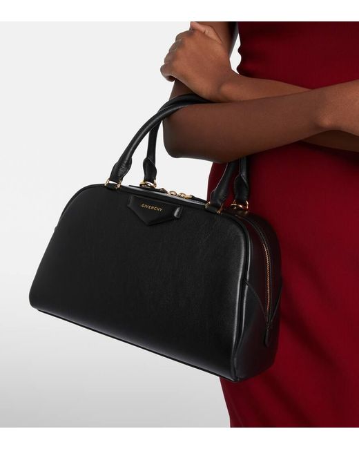 Givenchy Black Antigona East-West Medium Leather Tote Bag