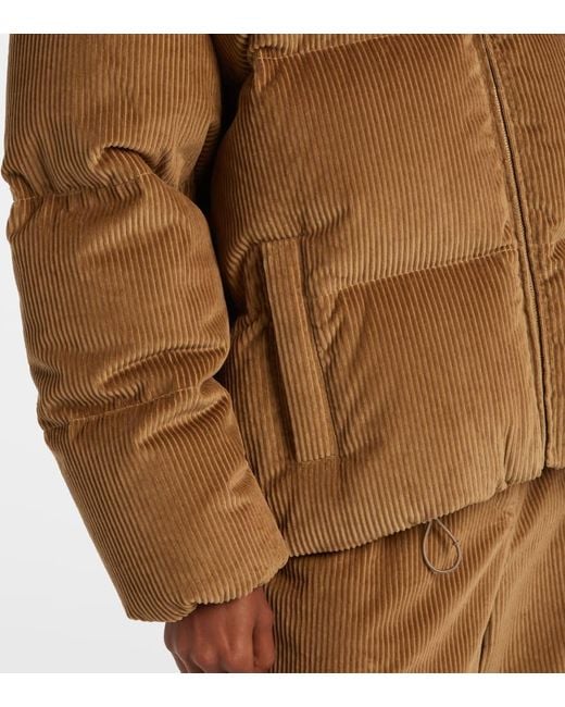 Miu Miu Brown Cotton Corduroy Down Jacket