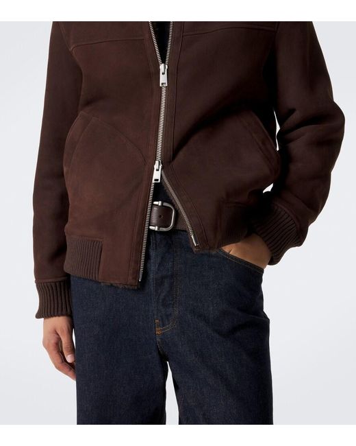 Arma Brown Arek Suede Blouson Jacket for men