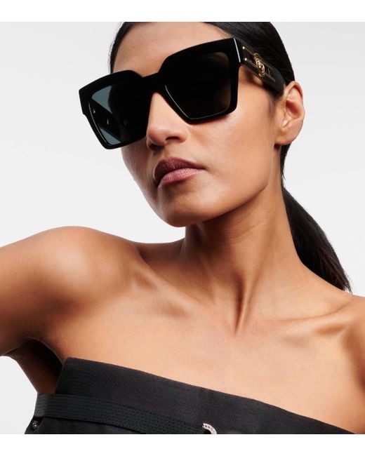 Versace Gray Squared Sunglasses