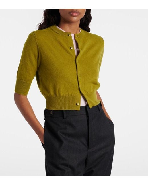 Extreme Cashmere Green N°474 Super Little Cashmere Cardigan