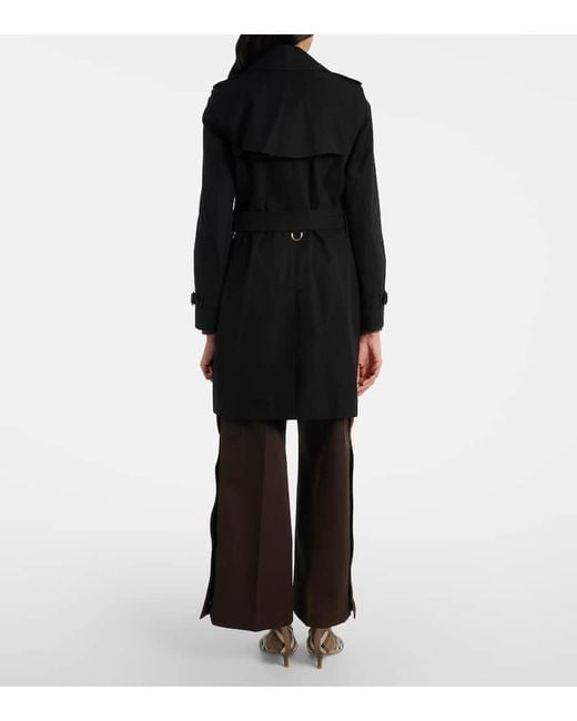 Gabardina En Gabardina De Algodon Burberry de color Black