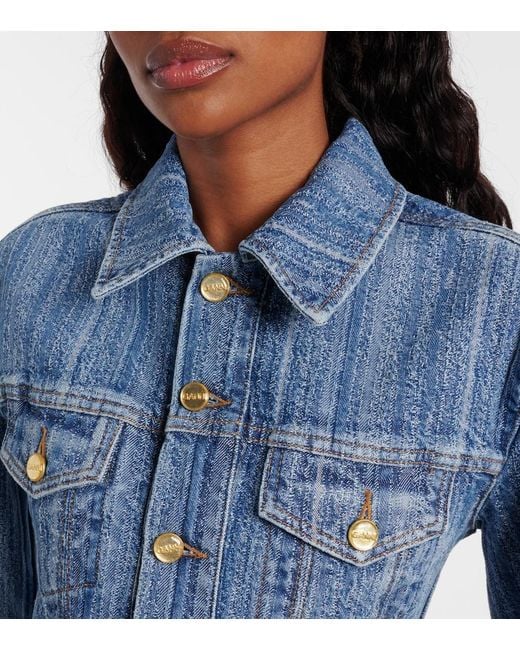 Ganni Blue Denim Jacket