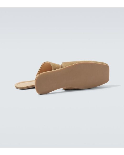Our Legacy Natural Cigarr Suede Mules for men