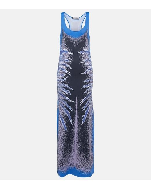 Y. Project Blue Printed Maxi Dress