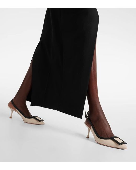 Roger Vivier White Slingback-Pumps Viv'