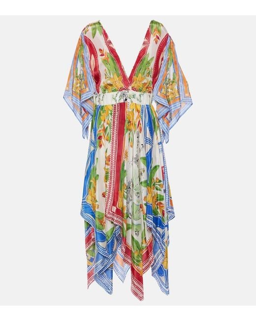 Farm Rio White Tropical Destination Maxi Dress