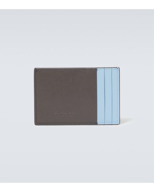 Bottega Veneta Gray Cassette Leather Card Case for men