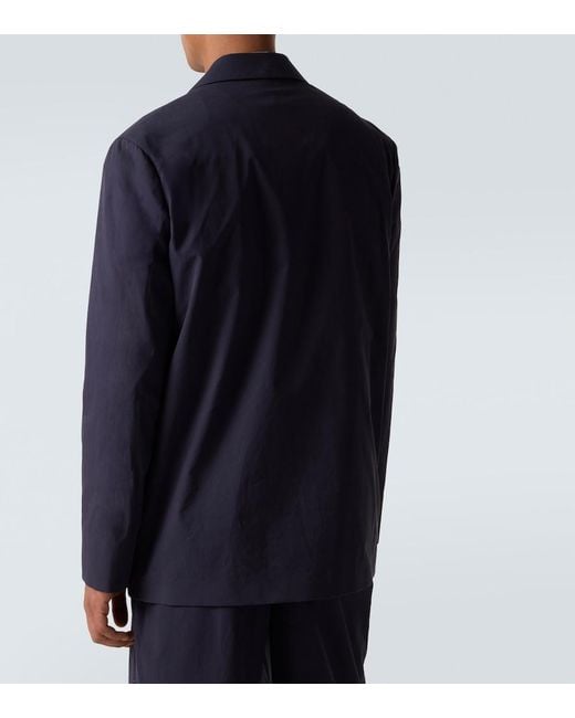 The Row Blue Albert Cotton Blazer for men
