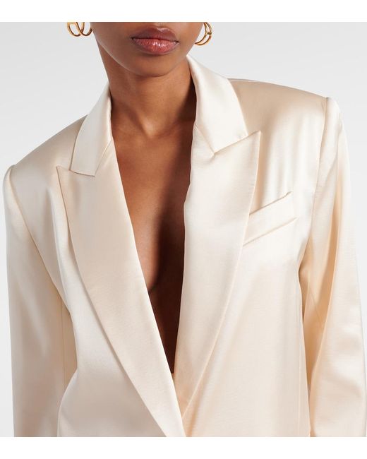 The Sei Natural Oversized Silk Blazer