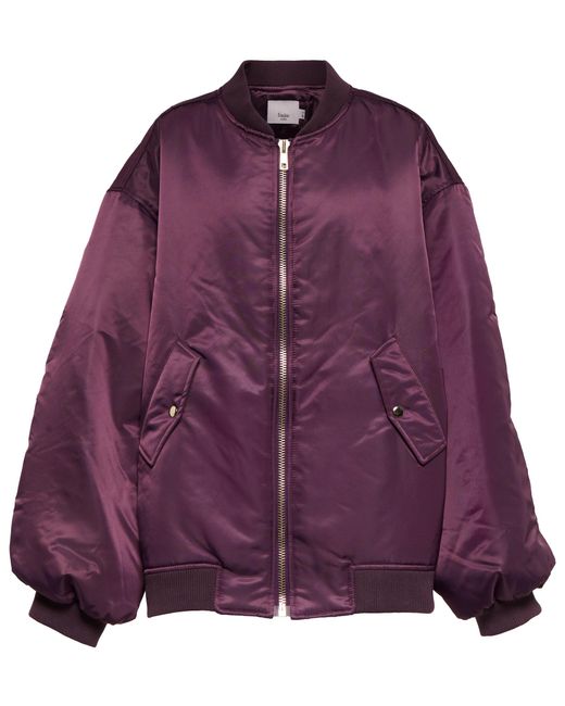 Frankie Shop Astra Technical Bomber Jacket in Purple | Lyst