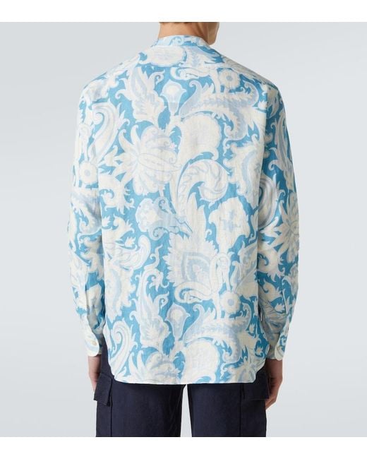 Camicia di Etro in Blue da Uomo