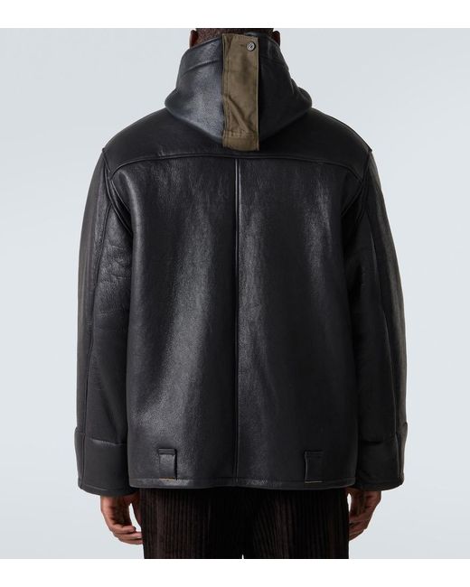 Our Legacy Black Blizzard Leather Jacket for men
