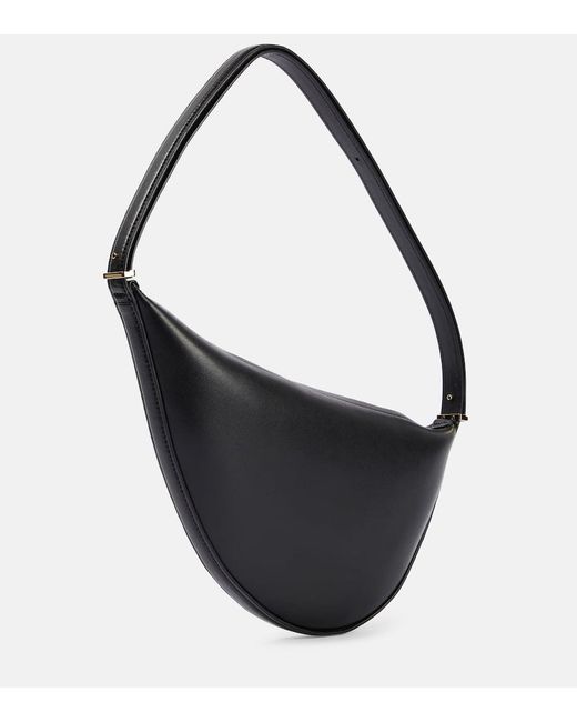 Totême  Black Scooped Leather Shoulder Bag