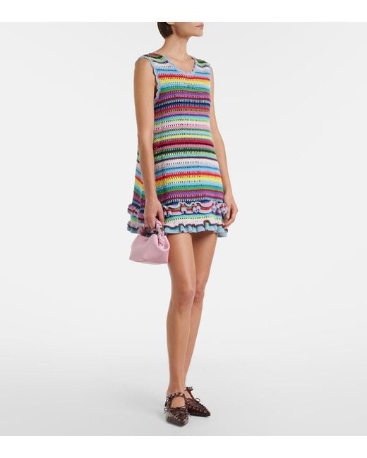Ganni Pink Bou Mini Top-Handle Bag