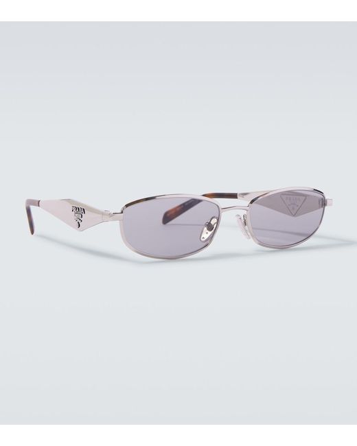 Prada Blue Oval Sunglasses for men