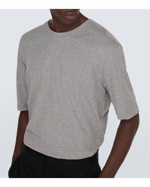 Jil Sander Gray Set Of 3 Cotton Jersey Tops for men