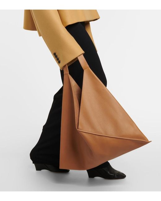 Khaite Brown Sara Leather Tote Bag