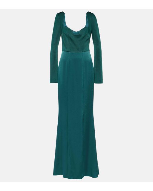 Galvan Green Arch Gown