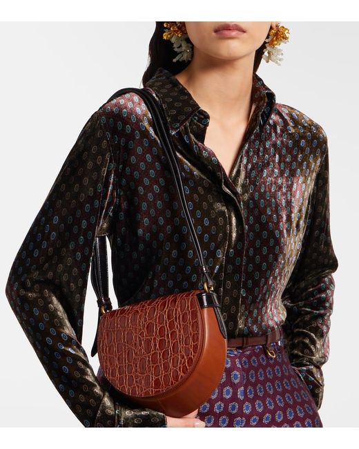 Dries Van Noten Red Tasche Aus Leder